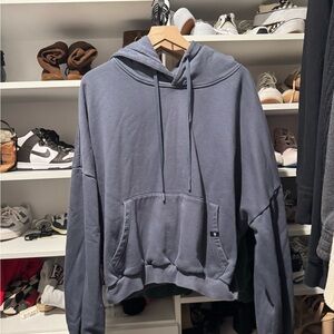 POPFLEX Men's Slate Blue Crewneck Hoodie